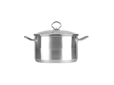 Zdjęcie: Garnek David nierdzewny 20 cm 3,6 L z pokrywką szklaną  ALTOMDESIGN