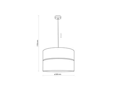 Zdjęcie: Lampa wisząca Hilton black/gold 1 x E27 4346 TK LIGHTING