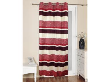Zdjęcie: Zasłona dekoracyjna Lirio 140x250 bordo CKR/LASHER