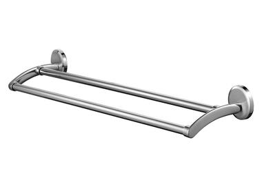 Zdjęcie: Wieszak kąpielowy Sensation podwójny 61 cm chrom-satyn nikiel BISK
