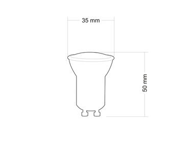 Zdjęcie: Żarówka LED GU10-mini SMD 1,9 W WW ceramic POLUX