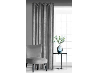 Zdjęcie: Zasłona gotowa Glossy 140x250 cm czarny EUROFIRANY