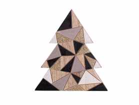 Figurka drewniana Choinka geometryczna 14x15,5x2 cm ALTOMDESIGN