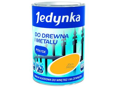 Emalia olejno-alkidowa drewno i metal żółty średni 0,9 L połysk JEDYNKA