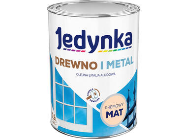 Zdjęcie: Emalia olejno-alkidowa drewno i metal kremowy 0,9 L mat JEDYNKA