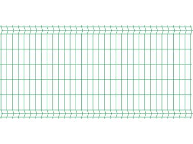 Zdjęcie: Panel ogrodzeniowy 1,23x2,5 m ocynk + ral6005, 75x200 mm oczko POLBRAM