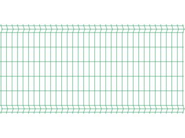 Zdjęcie: Panel ogrodzeniowy 1,23x2,5 m ocynk + ral6005, 75x200 mm oczko POLBRAM