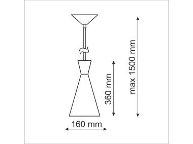 Zdjęcie: Lampa wisząca Modern E27 bialy IL MIO