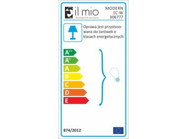 Zdjęcie: Lampa wisząca Modern E27 bialy IL MIO