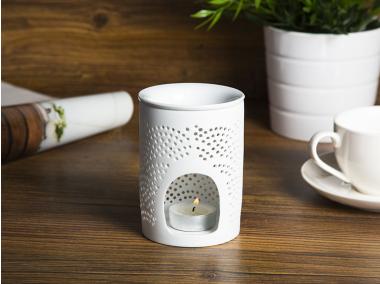 Zdjęcie: Kominek porcelanowy 8,5x8,5x11,5 biały matowy ALTOMDESIGN