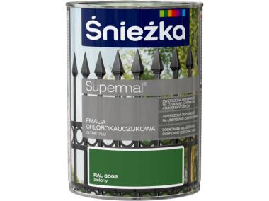 Zdjęcie: Emalia chlorok zielony RAL6002 0,9L ŚNIEŻKA