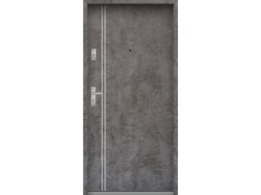 Drzwi wejściowe do mieszkań Bastion A-37 Beton ołówkowy 80 cm prawe ODR KR CENTER
