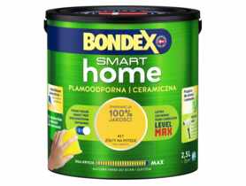 Farba plamoodporna żółty na potęgę 2,5 L BONDEX SMART HOME