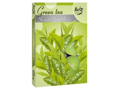Świeca zapachowa tealight Zielona herbata 6 szt. DAJAR