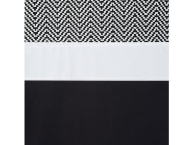 Zdjęcie: Zasłona Teddy 135x250 cm czarno-biała EUROFIRANY