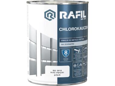 Emalia chlorokauczukowa biały alpejski RAL9010 0,9 L RAFIL