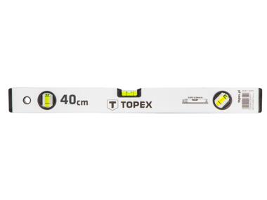 Zdjęcie: Poziomnica aluminiowa anodowana 40 cm, 3 libelle TOPEX
