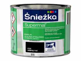 Emalia Supermal matowy czarny 0,2L ŚNIEŻKA