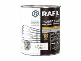 Gruntoemalia prosto na rdzę półmat RAL9003 0,75L RAFIL