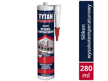 Silikon wysokotemperaturowy czerwony 280 ml TYTAN PROFESSIONAL