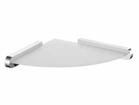 Półka narożna Futura silver chrom BISK