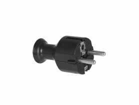 Wtyczka prosta rozbieralna Uni-Schuko 2p+Z Schuko 16A 250V WT-40 czarny VAYOX