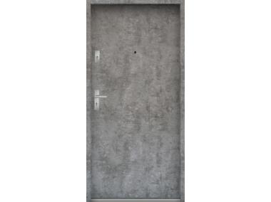 Drzwi wejściowe do mieszkań Bastion N-02 Beton srebrny 80 cm prawe ODP KR CENTER