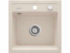 Zlewozmywak Zorba beż granit 1K B/O 440x440x184 3,5", space saver DEANTE