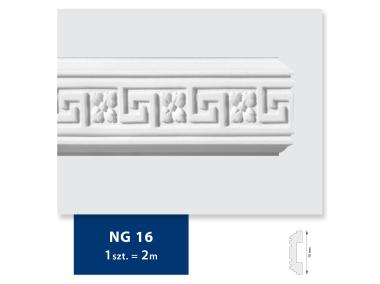 Zdjęcie: Listwa sufitowa G16 classic biała 7x200 cm DMS