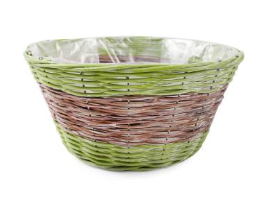 Zdjęcie: Osłonka wiklinowa na doniczkę 29x29x14 cm TIN TOURS