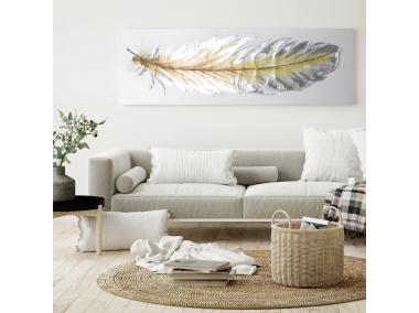 Zdjęcie: Obraz Pióro 40x120 cm EUROFIRANY