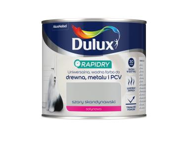 Zdjęcie: Farba do drewna, metalu i PCV Rapidry 0,4 L szary skandynawski DULUX