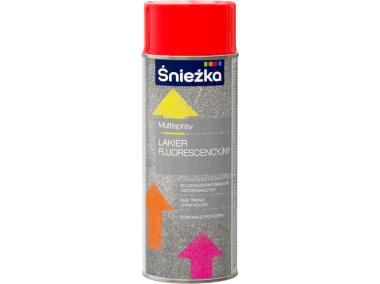 Zdjęcie: Multispray fluorescencyjny czerwony 400ml ŚNIEŻKA