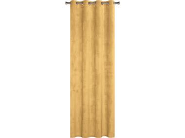 Zdjęcie: ZASŁONA Z KÓŁKAMI VELVET 140X260CM, KOL. MUSZARDOW