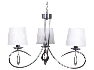 Zdjęcie: Lampa sufitowa wisząca Arnika 3x40 W chrom biały CANDELLUX