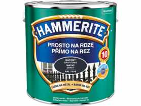 Farba na rdzę matowy grafitowy 2,5 L HAMMERITE