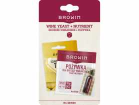 Drożdże winiarskie 20 ml + Pożywka 10 g BROWIN