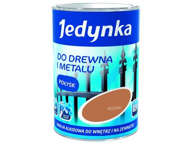 Zdjęcie: Emalia olejno-alkidowa drewno i metal beż 0,9 L połysk JEDYNKA