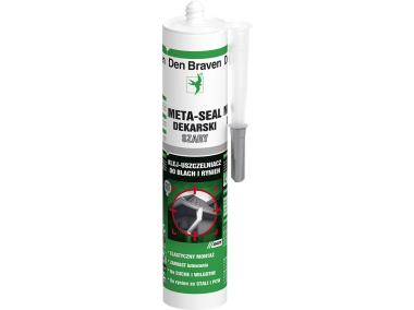 Klej-uszczelniacz do blach i rynien Meta-Seal bezbarwny 300 ml DEN BRAVEN