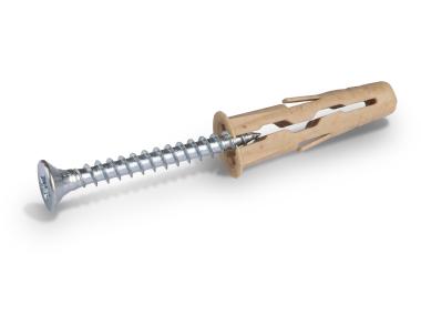 Zdjęcie: Kołek uniwersalny Timber Uno 10 x 36mm z wkrętem 5,0x45mm RAWLPLUG
