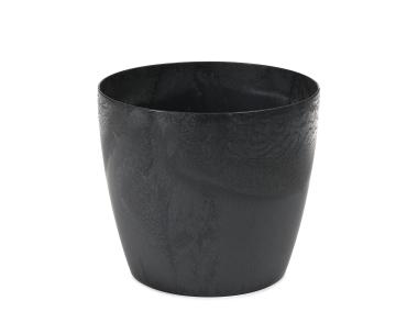 Zdjęcie: Donica Magnolia 180 recycled, czarny beton LAMELA