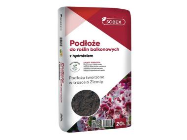 Zdjęcie: Podłoże do roślin balkonowych z hydrożelem 20 L SOBEX