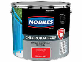 Farba emalia chlorokauczukowa 10 L jasny czerwony NOBILES