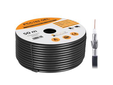 Kabel koncentryczny żelowany RG6U PCC102GEL-50 50 m LIBOX