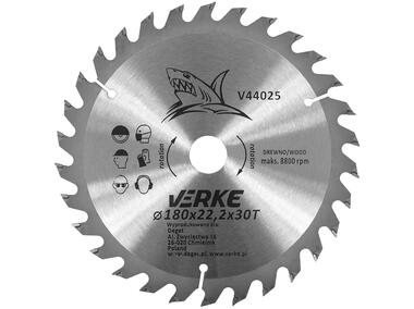 Zdjęcie: Tarcza widiowa 180 mm x 22,2 mm 30T VERKE