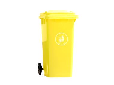 Zdjęcie: Pojemnik na śmieci odpady 120 L żółty MIRPOL