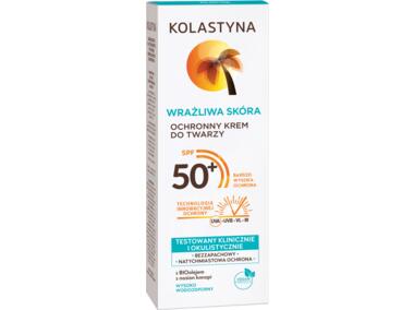 Zdjęcie: Ochronny krem do twarzy SPF50+ Wrażliwa skóra 0,05 L KOLASTYNA