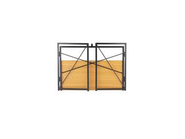 Zdjęcie: Biurko składane Fold 100x60x75 cm dąb/czarny metal TS INTERIOR
