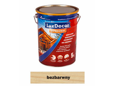 Zdjęcie: Impregnat do drewna 5 L bezbarwny LUXDECOR