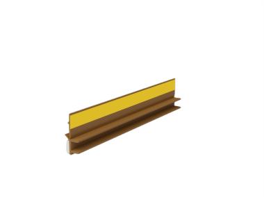 Zdjęcie: Listwa PVC BP12 L300 9/6 winchester, przyokienna, dylatacyjna, tynkarska z uszczelką BELLA PLAST